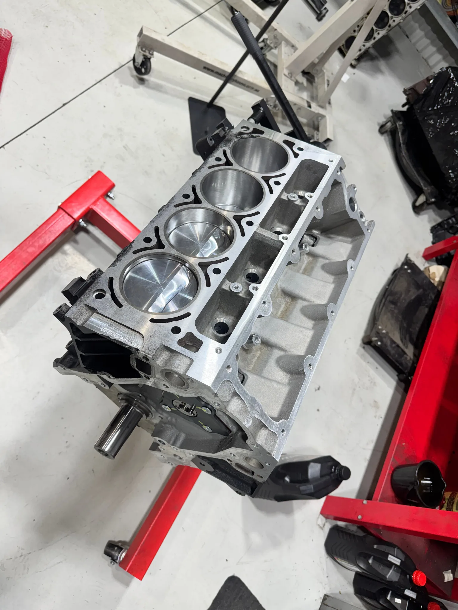 Machined engine short block at OZTEK